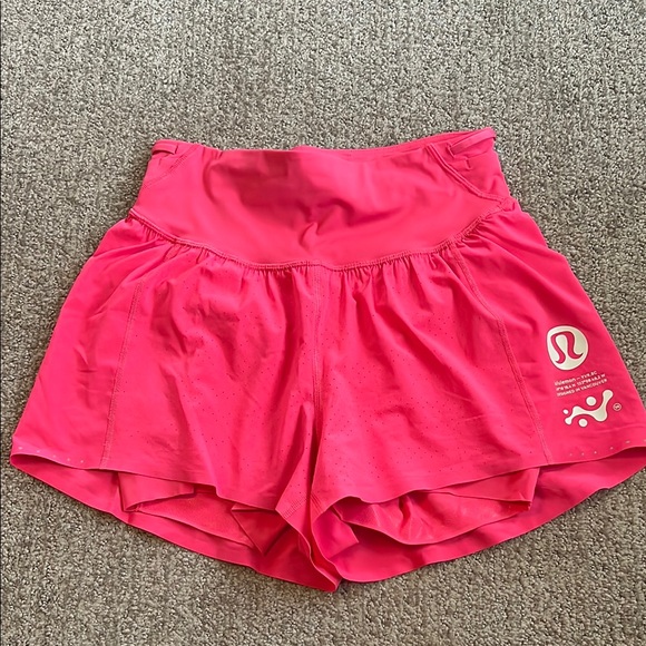 Lululemon Pink Running Shorts size 6 - Picture 1 of 4